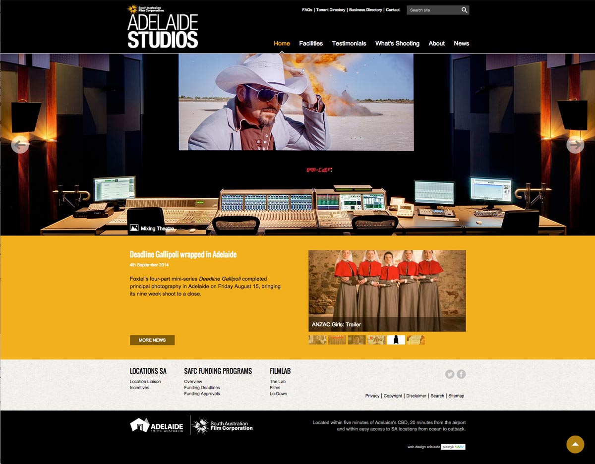 Adelaide Studios - Homepage